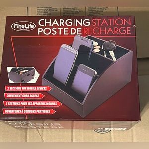 Wooden Charging Station Organizer